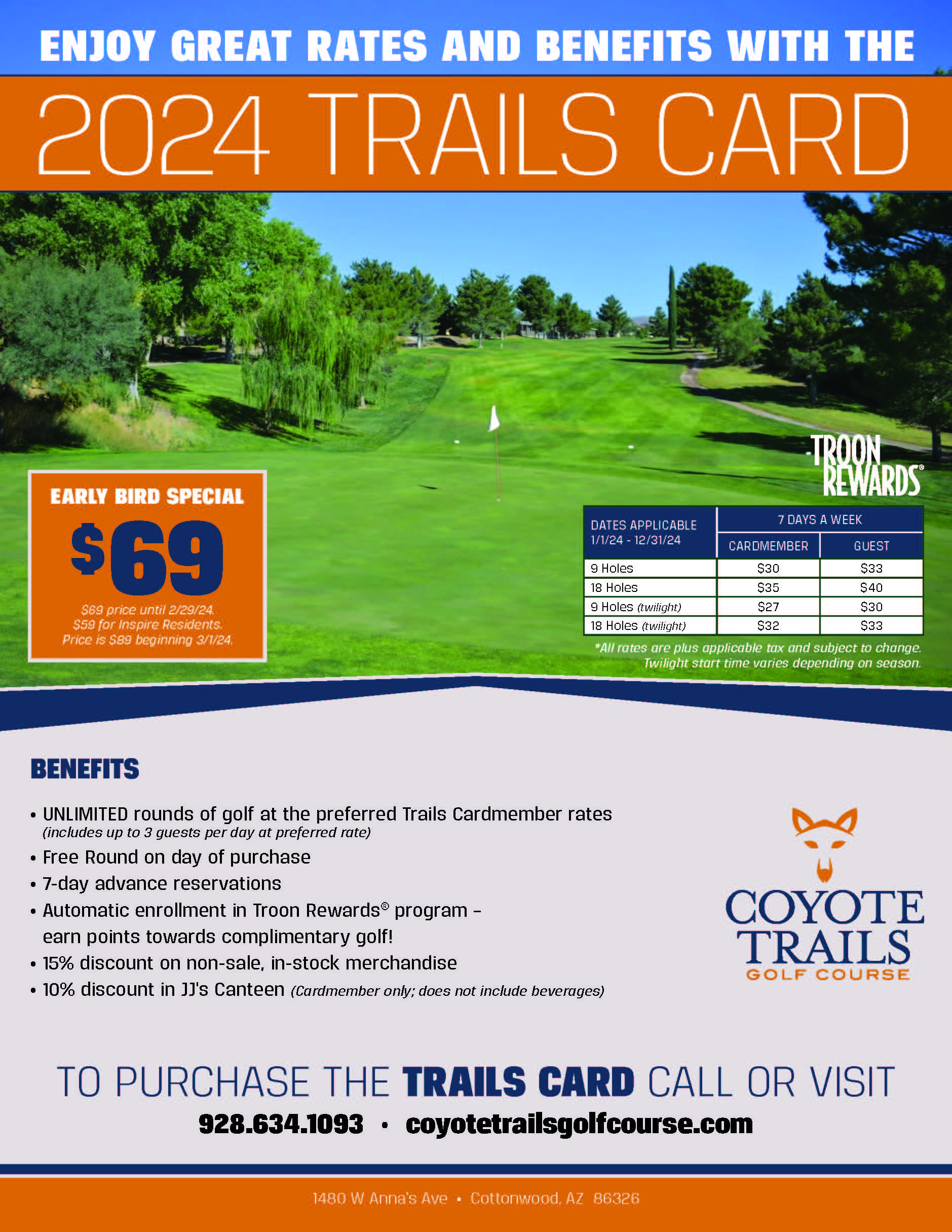 Trails Card Coyote Trails Golf Course